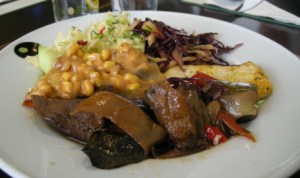 buffet plate from Green Pepper in Lisbon, Portugal