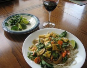 thai golden curry with tofu