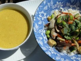 vegetables in curry sauce