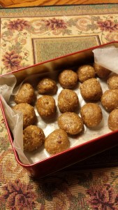vegan peanut butter rum balls